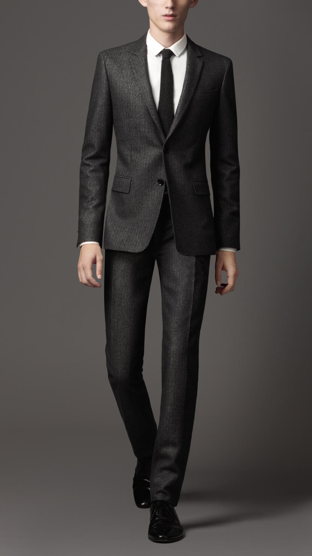 Lyst - Burberry Slim Fit Virgin Wool Blend Suit in Gray for Men