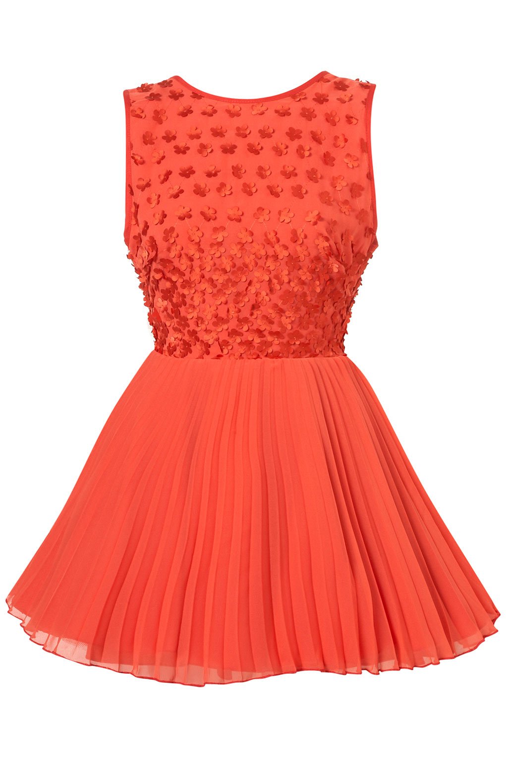 Topshop Disappearing Daisy Dress By Jones and Jones in Orange (red) | Lyst