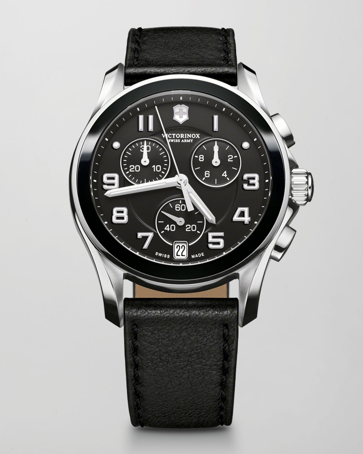 Victorinox Ceramic-Bezel Chronograph Watch in Black for Men (null) | Lyst