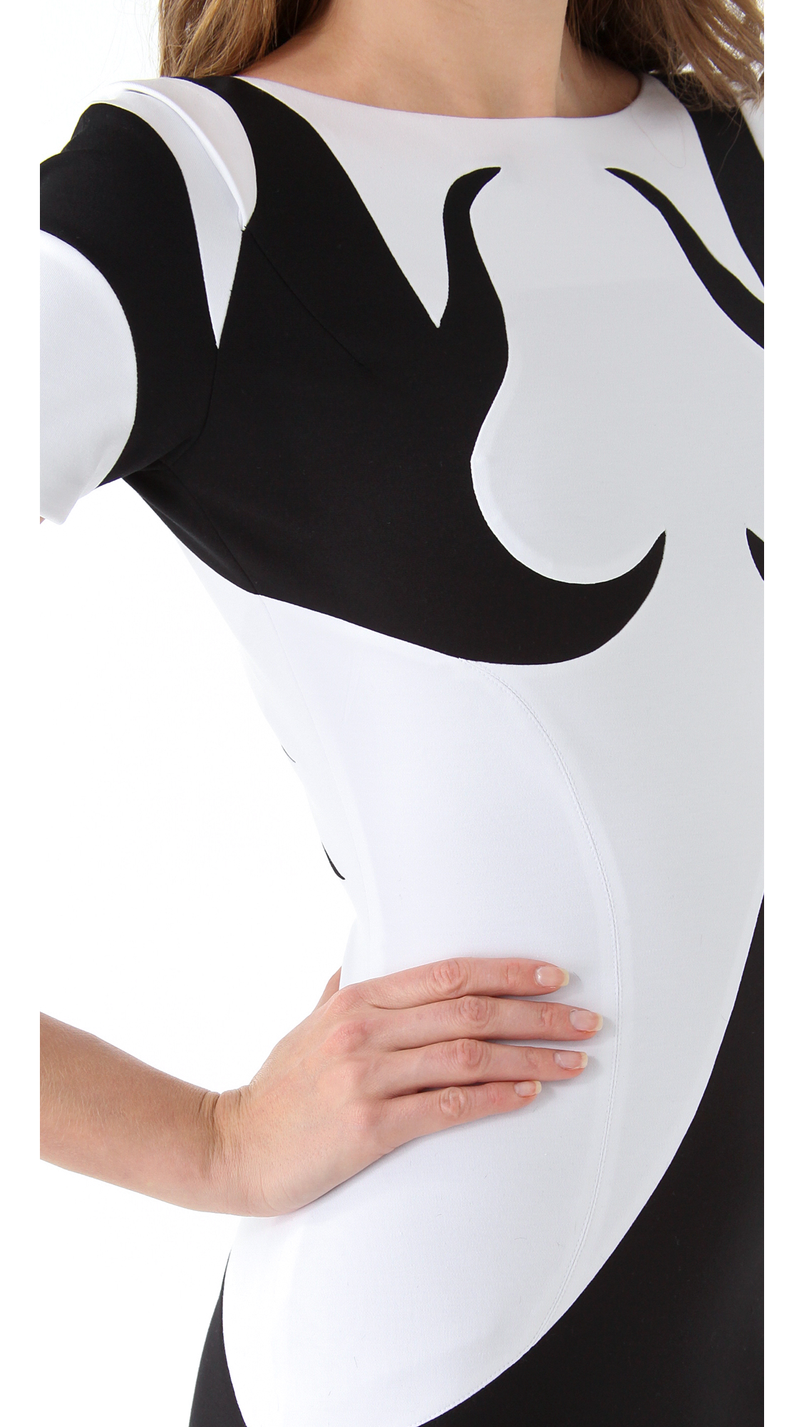 Lyst Jen Kao Yin Yang Body Con Dress in White