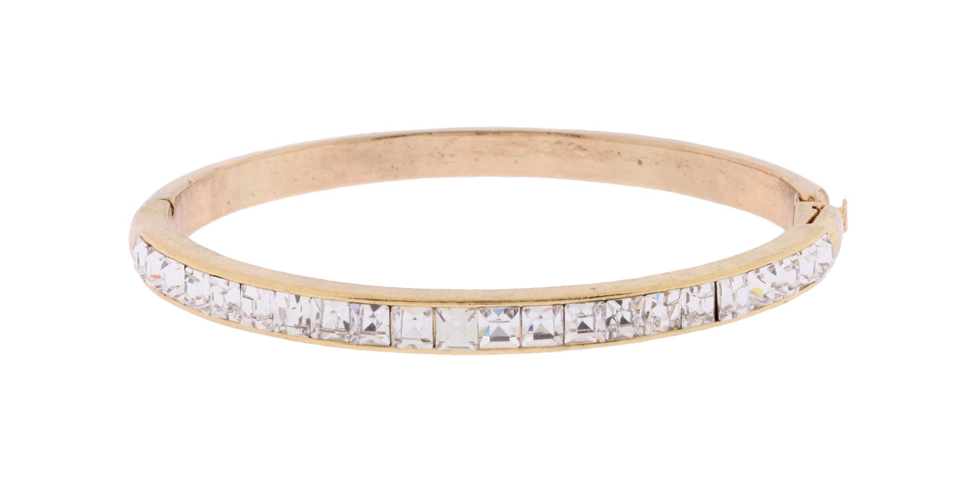 Martine Wester Speakeasy Crystal Cuff Bracelet in Gold | Lyst
