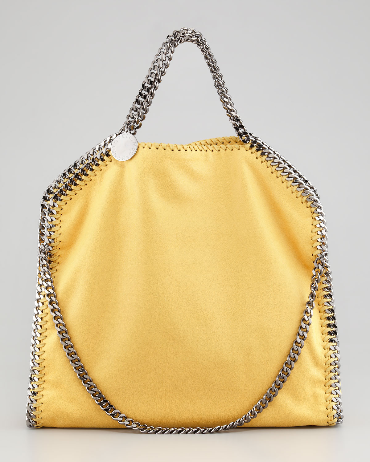 Stella mccartney Falabella Foldover Tote Bag Yellow in Yellow | Lyst