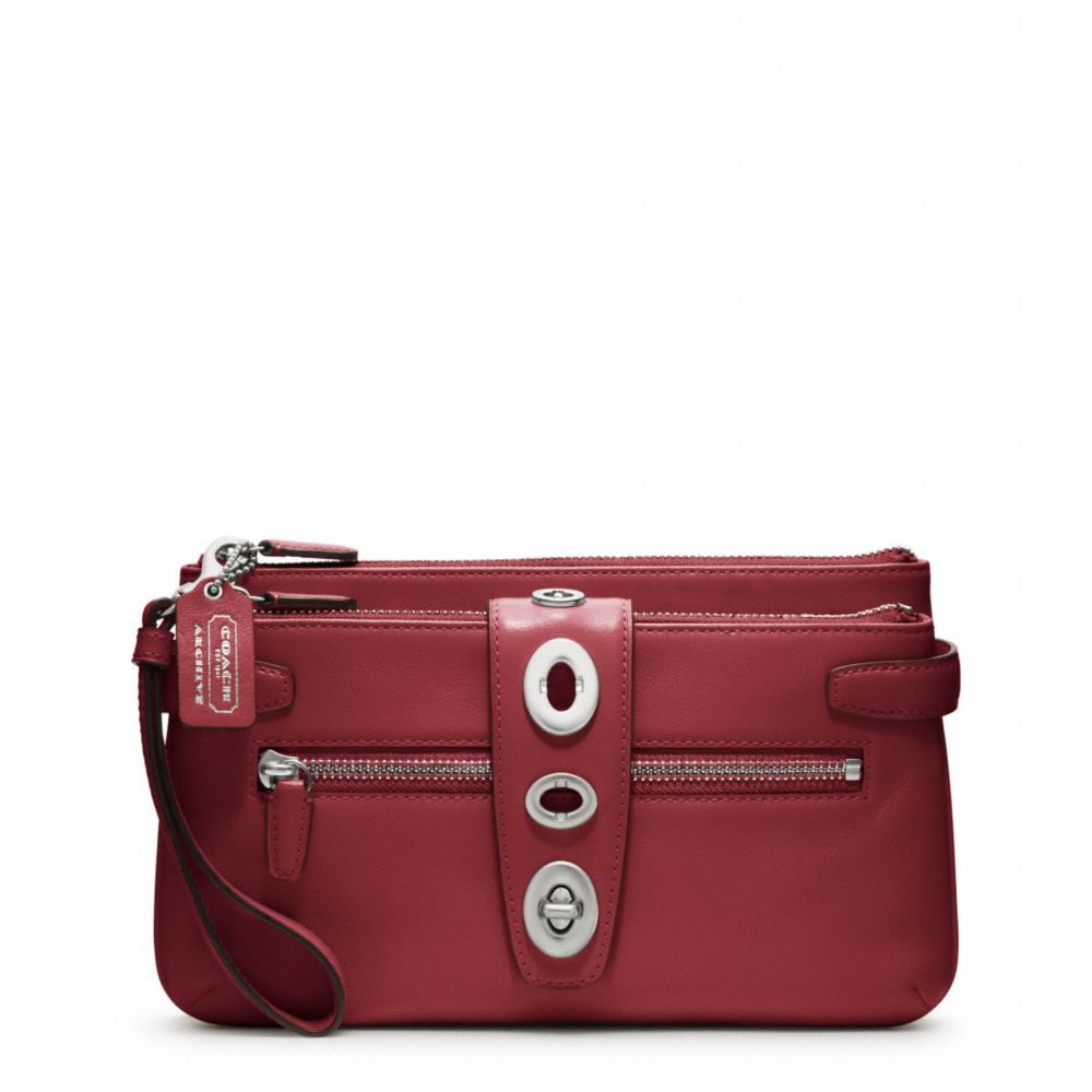 coach clutch red