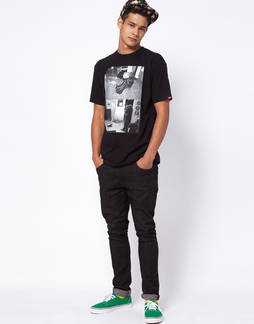 Lyst - Vans Tshirt We Like To Party Print in Black for Men