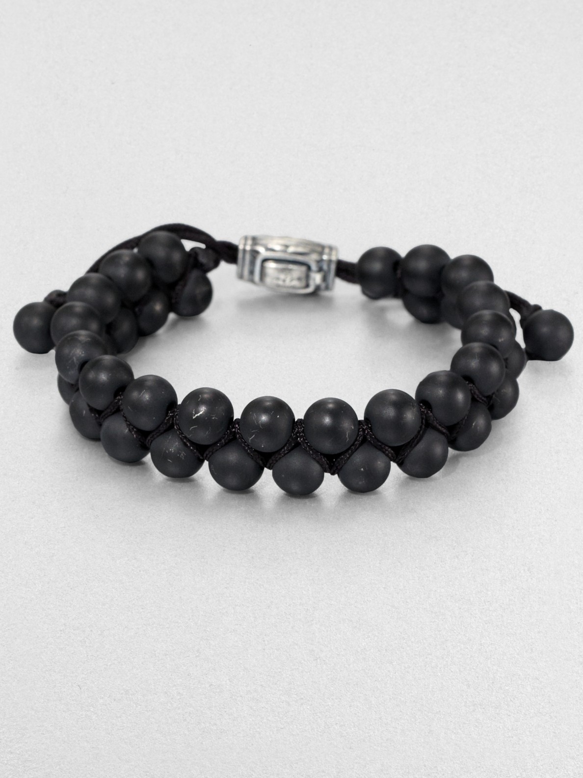 David Yurman Black Onyx Beaded Bracelet in Black for Men (onyx) | Lyst