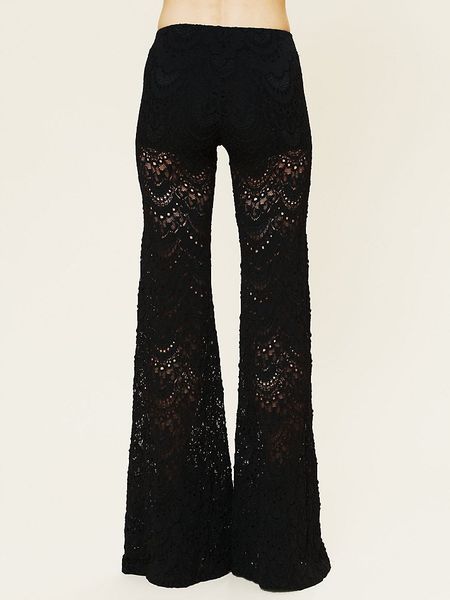 Free People Spanish Lace Pant in Black | Lyst