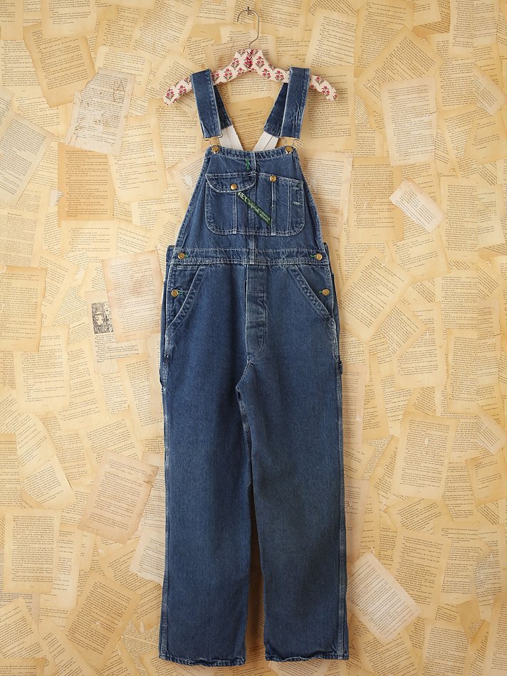 Free people Vintage Key Denim Overalls in Blue Lyst