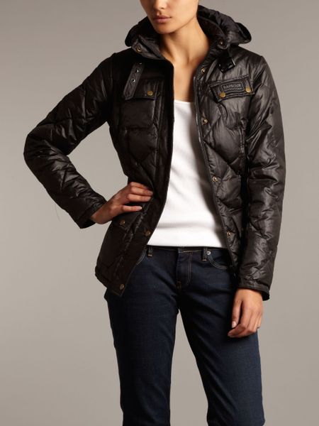 Barbour Nation Down Jacket in Black | Lyst