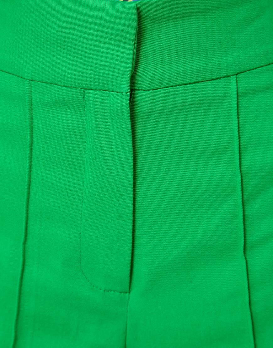 Lyst Asos High Waist Pants with Wide Leg in Green