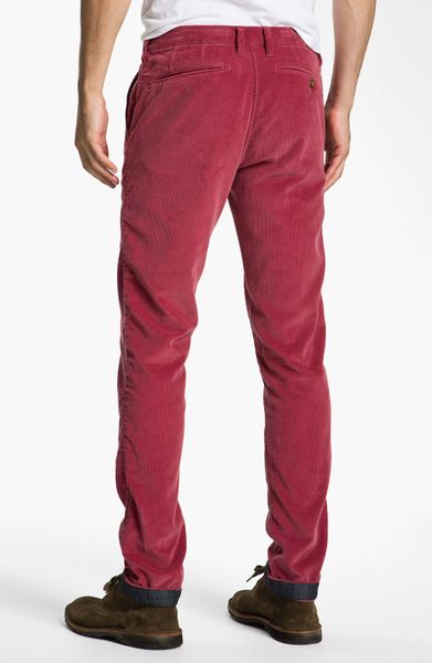 Ted Baker Pitatro Slim Fit Corduroy Pants in Pink for Men (dusky pink ...