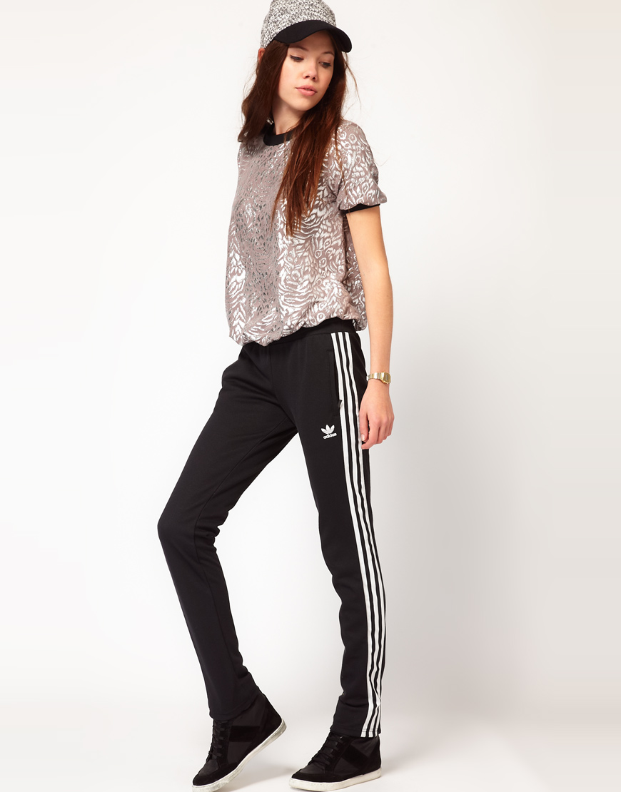 Adidas Europa Track Pant in Black | Lyst