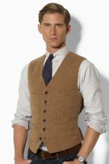Polo Ralph Lauren Hillsdale Tweed Vest in Brown for Men (Dale Brown ...