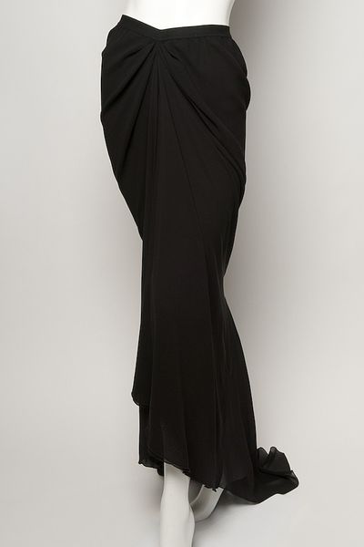 Rick Owens Long Mermaid Skirt in Black | Lyst