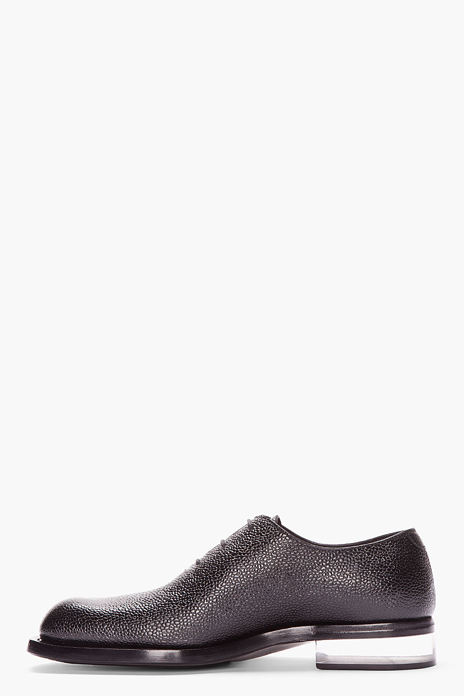 Jil sander Black Leather Transparent Heel Corsair Shoes in Black for ...