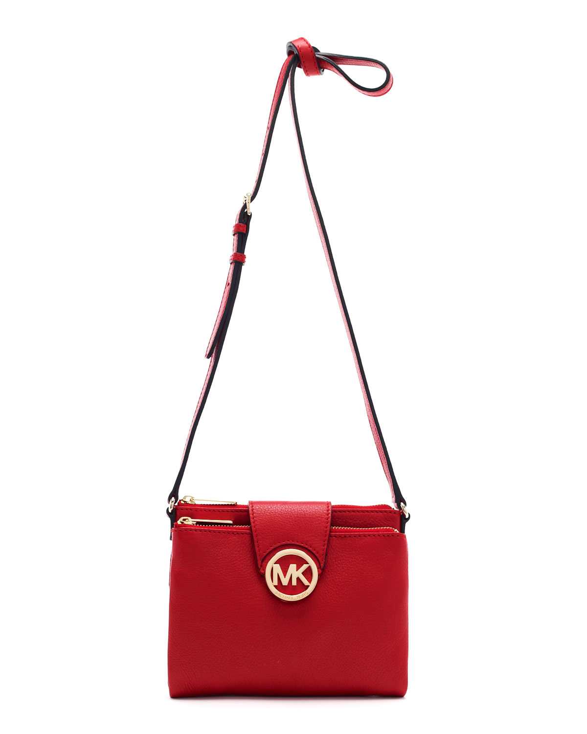 red michael kors crossbody bag