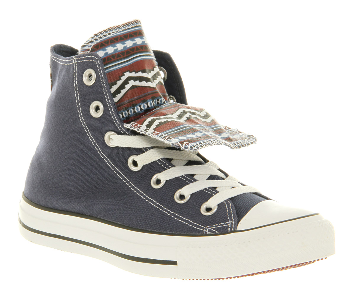 Lyst Converse All Star Hi Double Tongue In Blue For Men Gallery