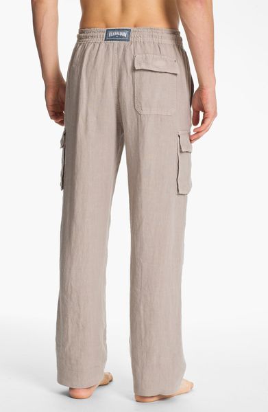 Vilebrequin Ponant Linen Cargo Pants in Beige for Men (tan) | Lyst