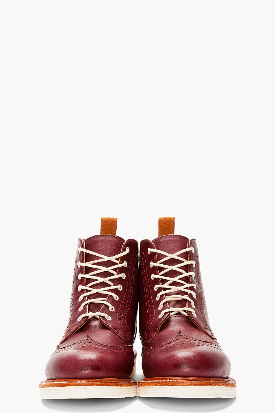 dr martens burgundy brogues