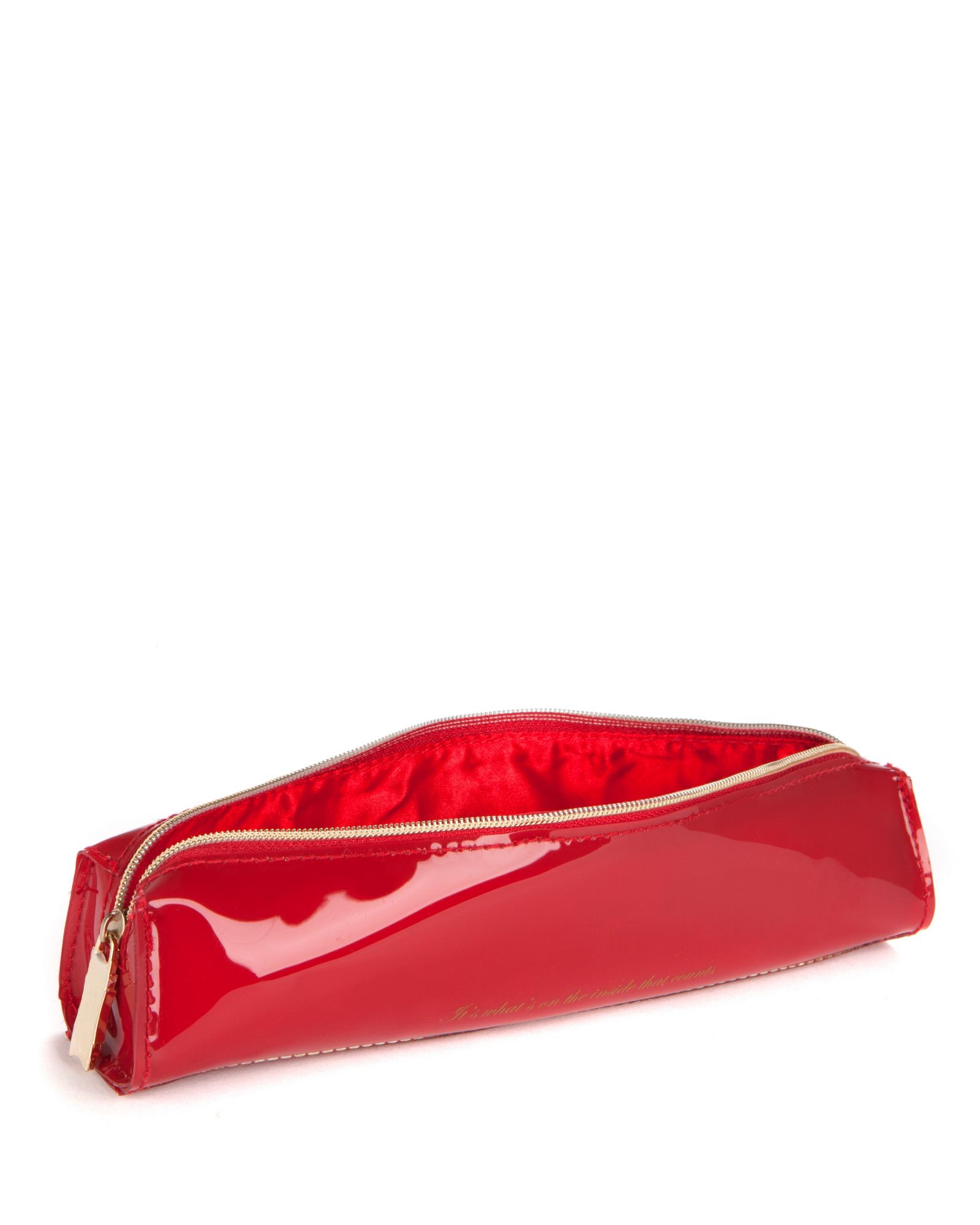 Ted baker Twinxx Glitter Bow Pencil Case in Red | Lyst