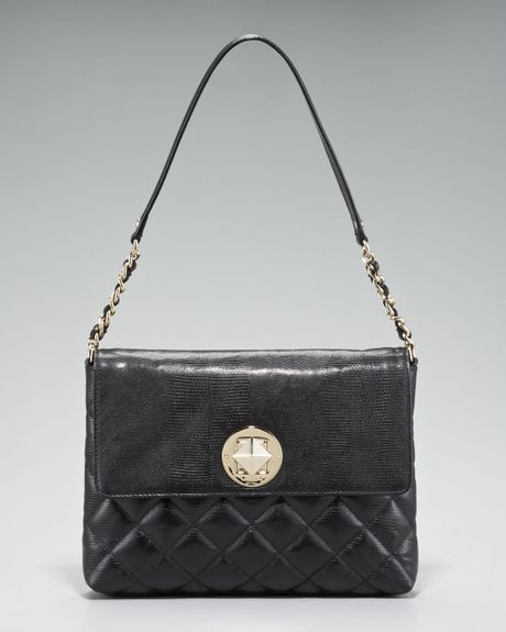 Kate Spade Charlize Quilted Shoulder Bag in Black (black leather) | Lyst