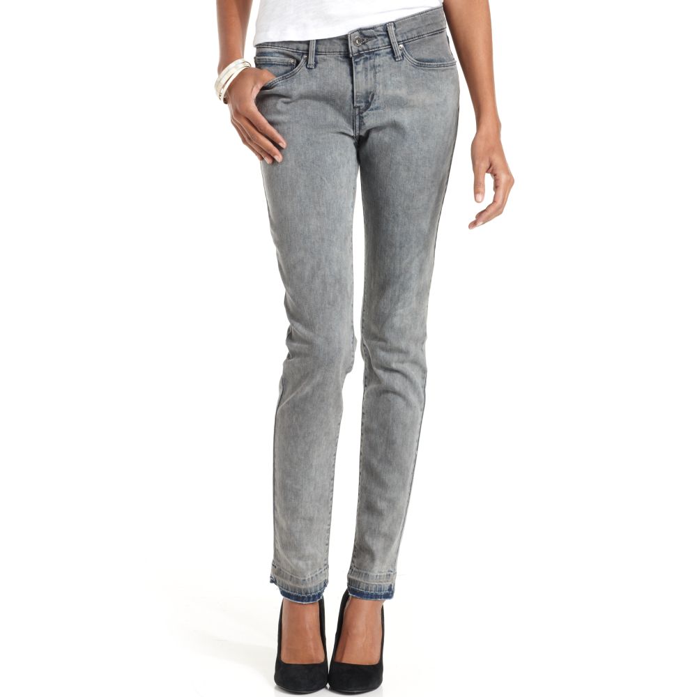 Levi's Jeans Demi Curve Skinny Grey Skies Wash in Gray (grey) | Lyst