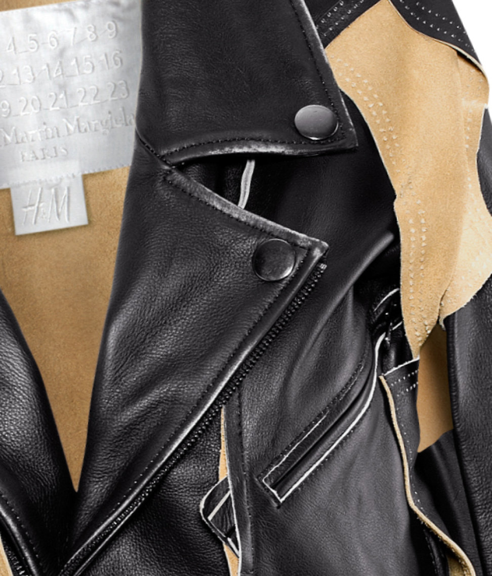 Lyst - H&M Leather Jacket in Black
