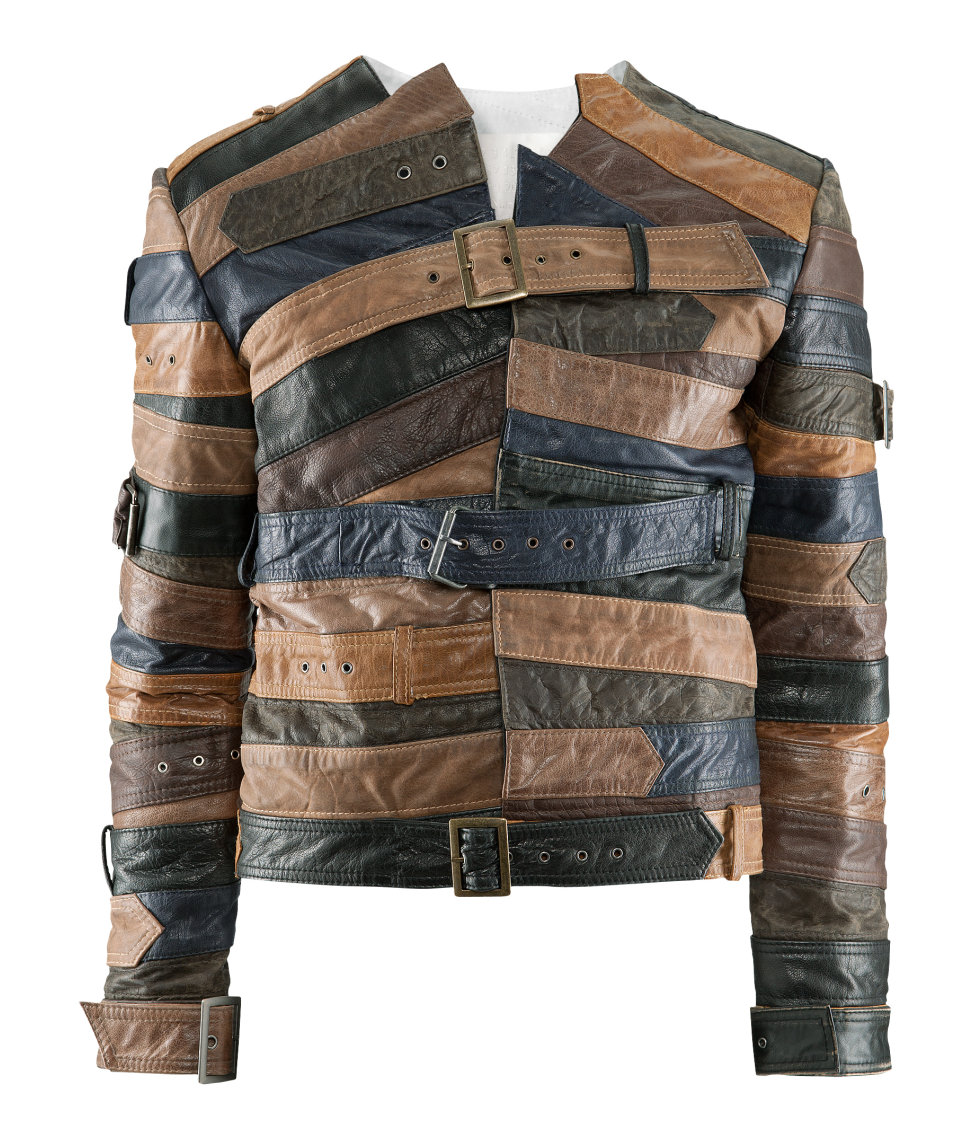 Lyst H&M Leather Jacket in Brown for Men