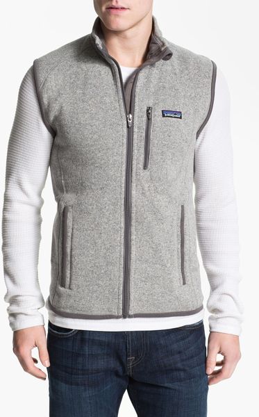 Patagonia Better Sweater Vest in Gray for Men (stonewash grey) | Lyst