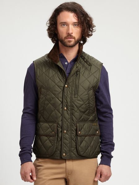 Polo Ralph Lauren Epson Quilted Vest in Green for Men (olive) | Lyst