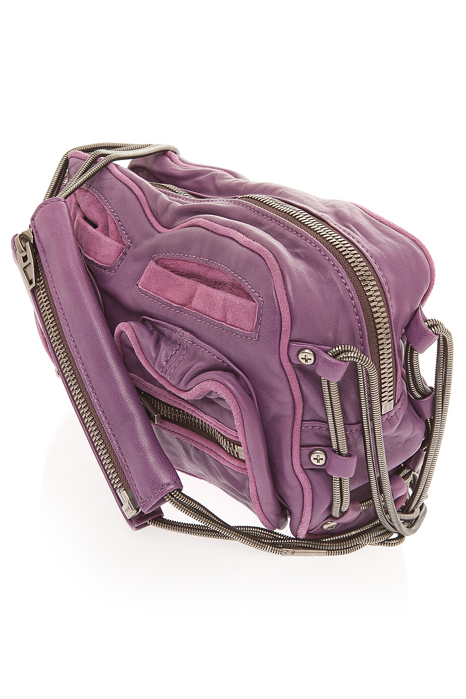 Lyst - Alexander Wang Brenda Lambskin Shoulder Bag in Purple