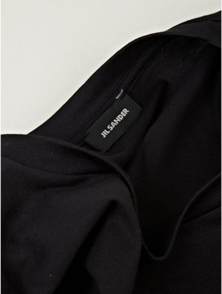 Jil Sander Jil Sander Mens Printed Logo Tshirt in Black for Men | Lyst