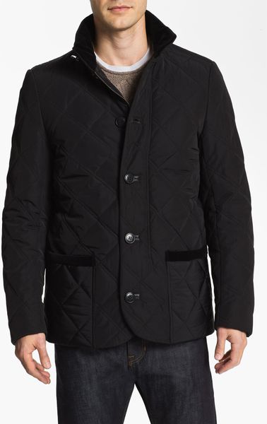 Vince Camuto Quilted Jacket in Black for Men | Lyst