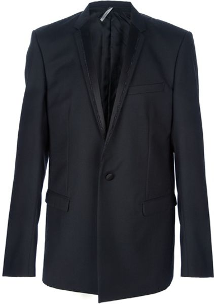 Dior Homme Single Button Blazer in Black for Men | Lyst