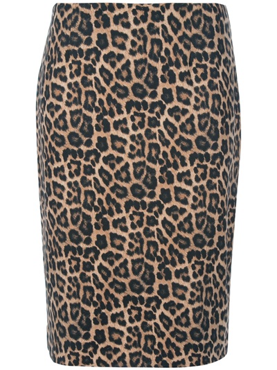 Michael Kors Leopard Print Pencil Skirt in Animal (leopard) | Lyst