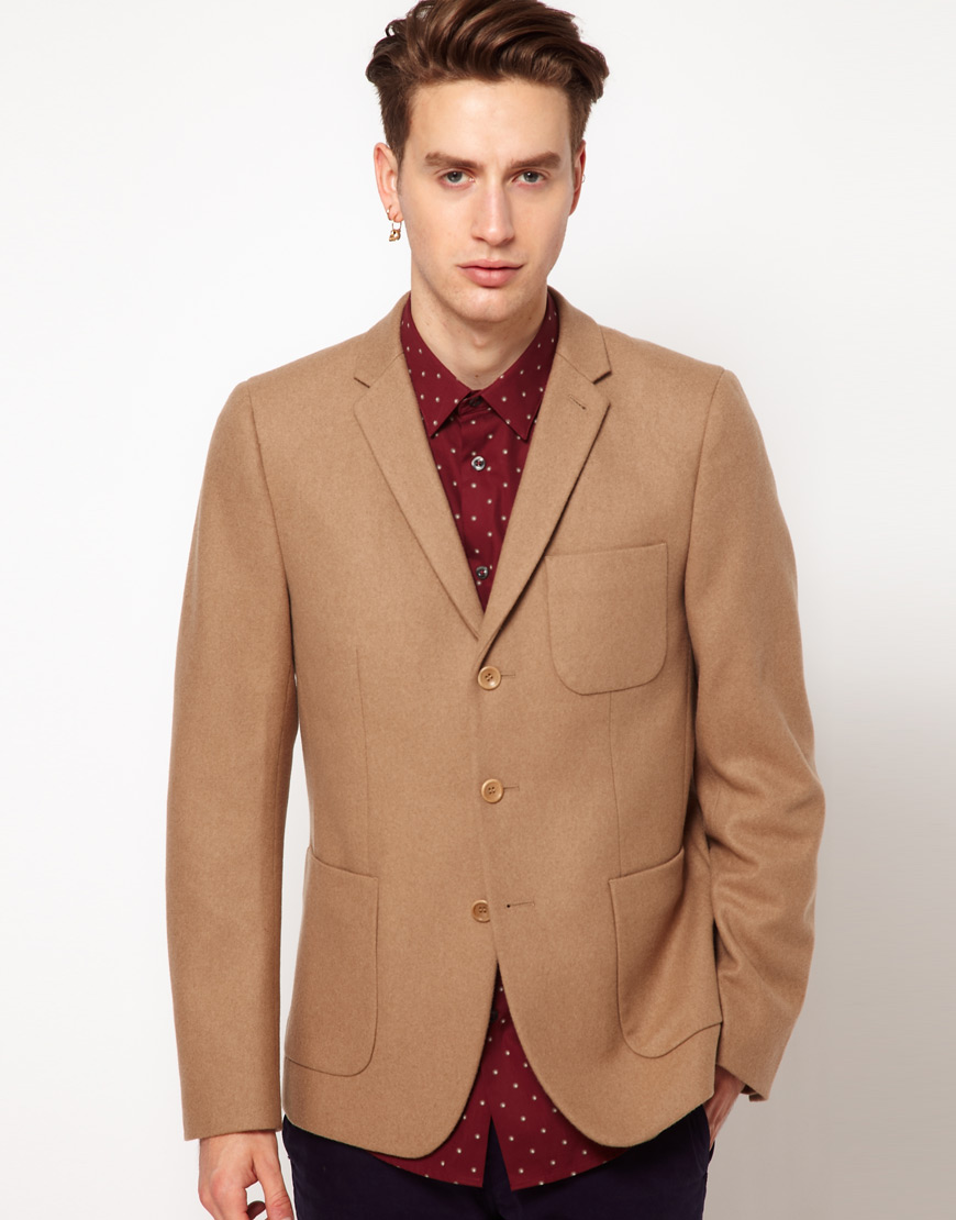 Lyst - Ben Sherman Patch Pocket 3 Button Blazer in Brown for Men