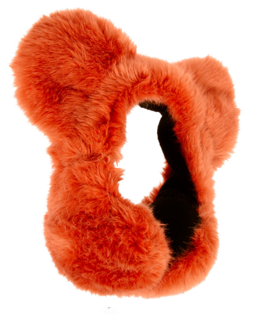 River island Bear Ear Muffs in Orange Lyst