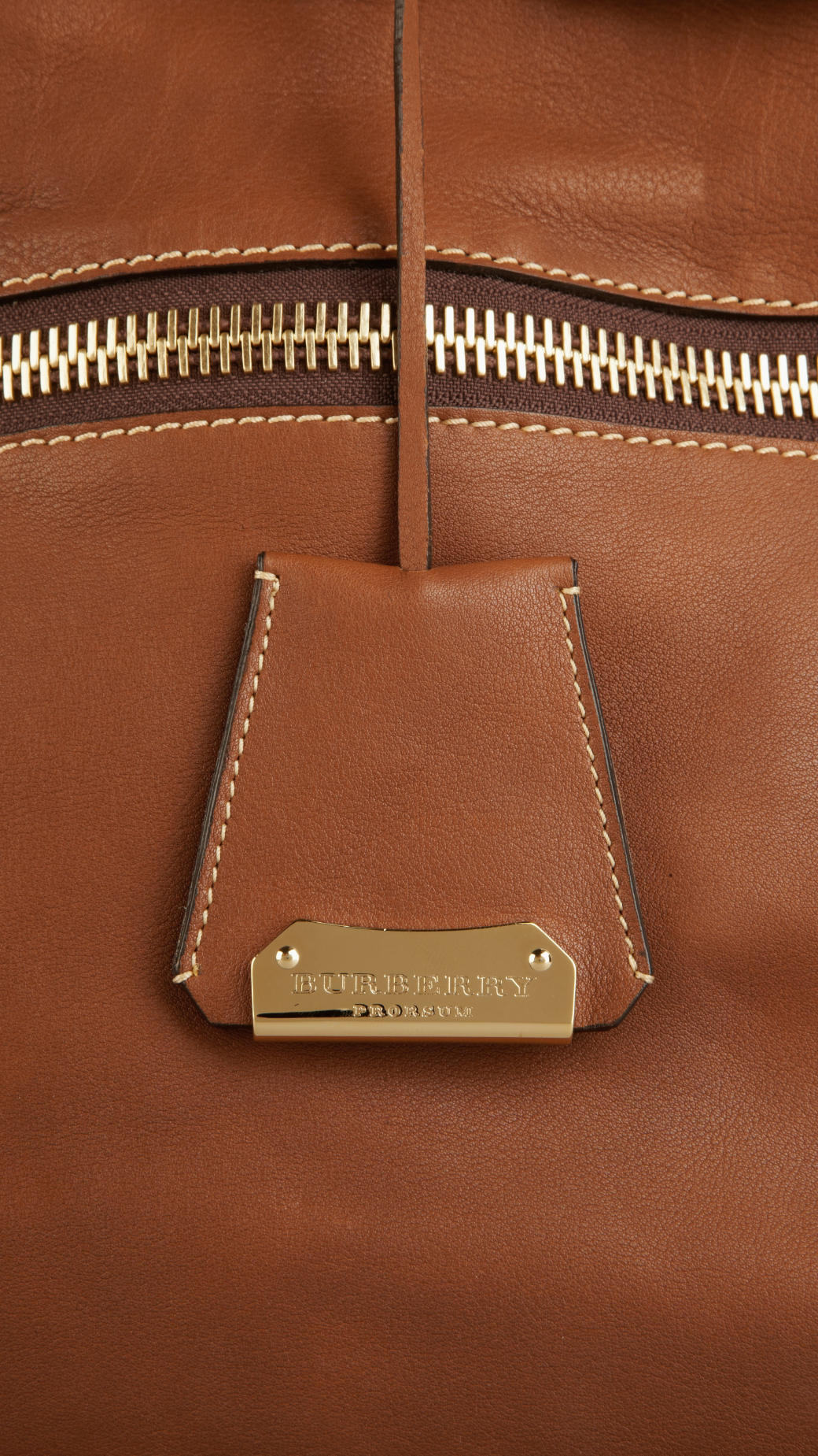 Lyst Burberry Medium Leather Lock Detail Tote Bag in Brown