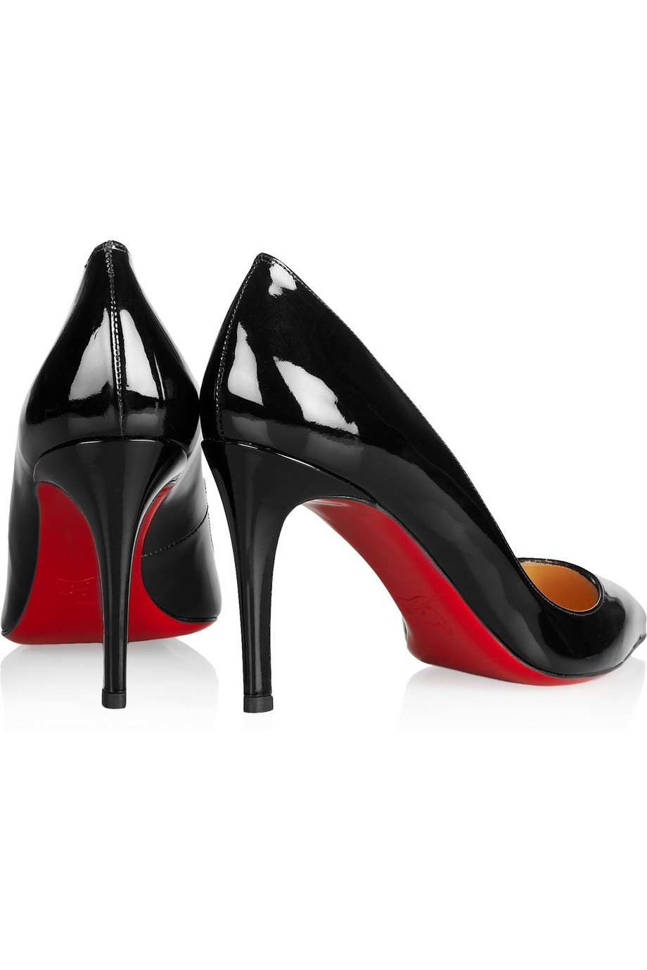 Lyst - Christian Louboutin The Pigalle 85 Patentleather Pumps in Black