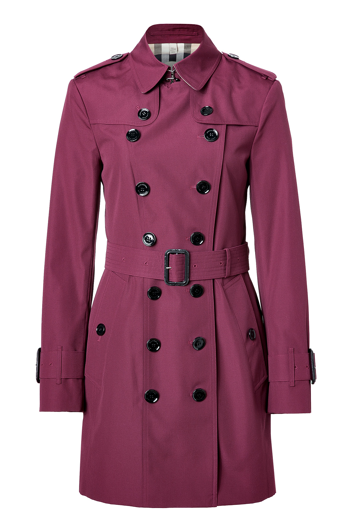 Lyst - Burberry Boysenberry Technical Cottonblend Queensbury Trench ...