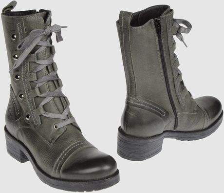 Enrico Fantini Combat Boots in Gray (grey) | Lyst