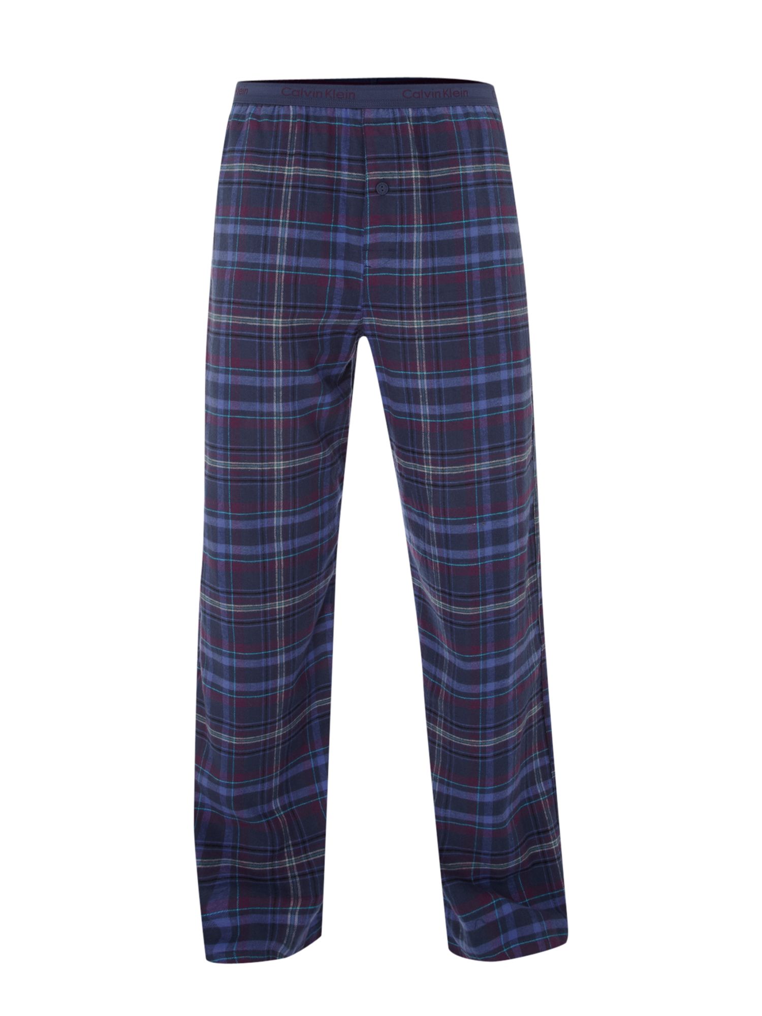 Calvin Klein Flannel Echo Plaid Pyjama Pant in Blue for Men (purple) | Lyst