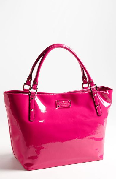 Kate Spade Flicker Sophie Crinkled Patent Shoulder Bag in Pink (vivid ...