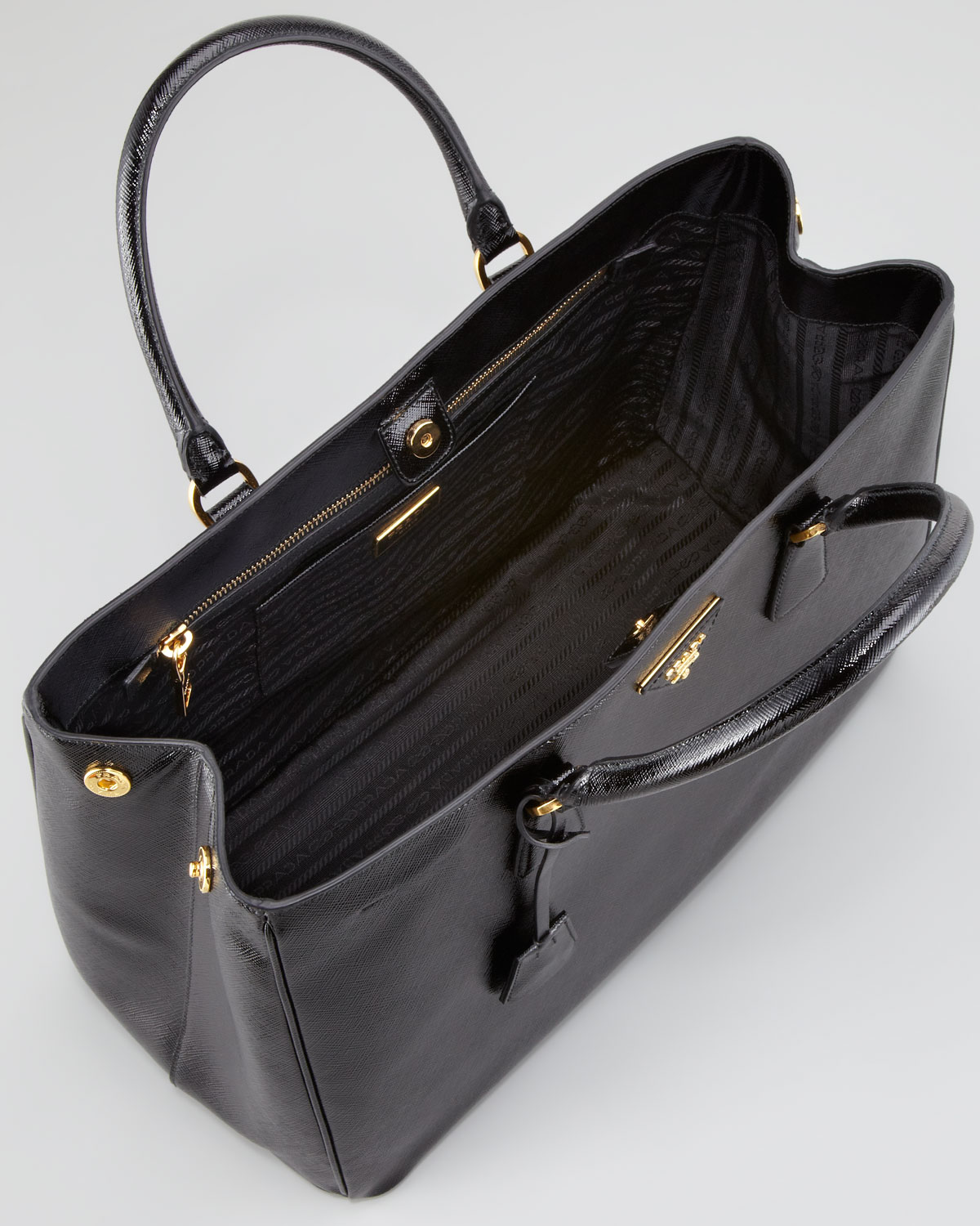 prada wholesalers - Prada Saffiano Vernice Gardeners Tote Bag Nero in Black (nero) | Lyst