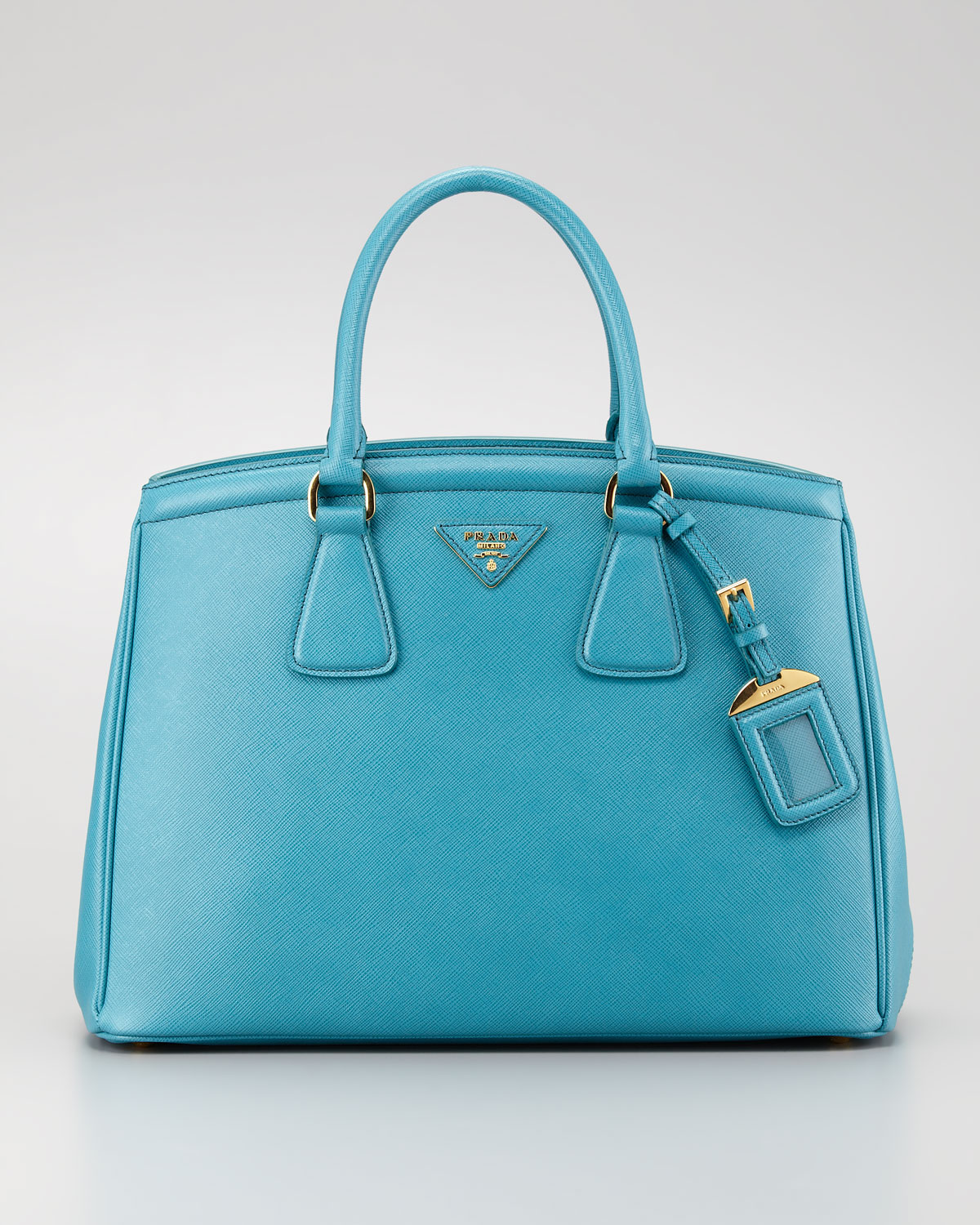 blue prada saffiano bag