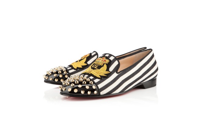 Christian louboutin Intern Flat in White | Lyst  