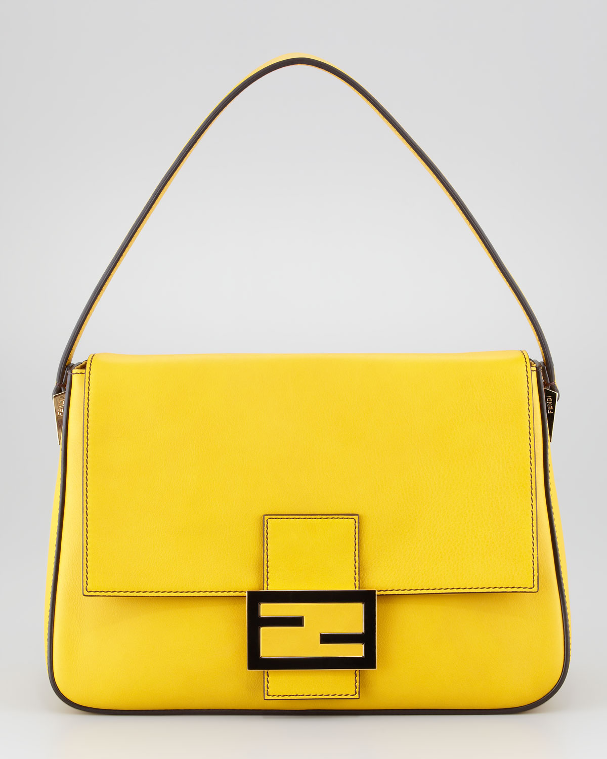 Fendi Large Shoulder Bag in Yellow | Lyst