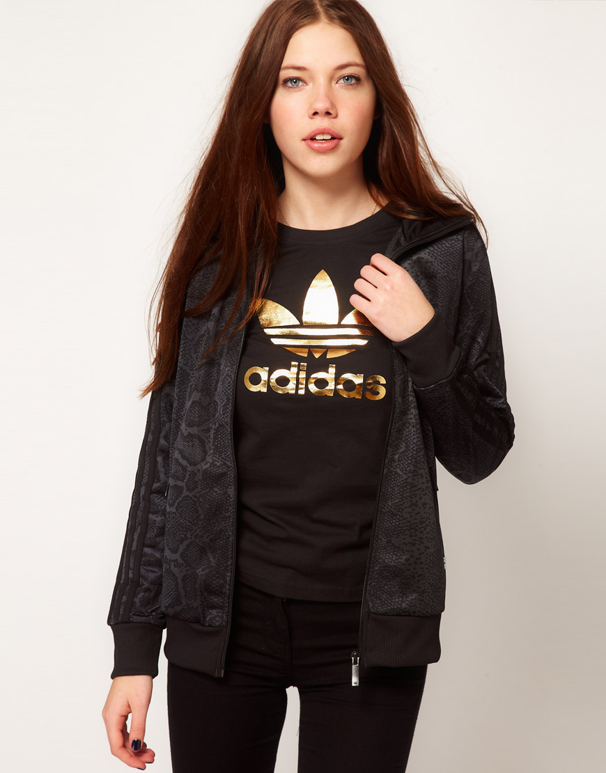 adidas track top womens sale