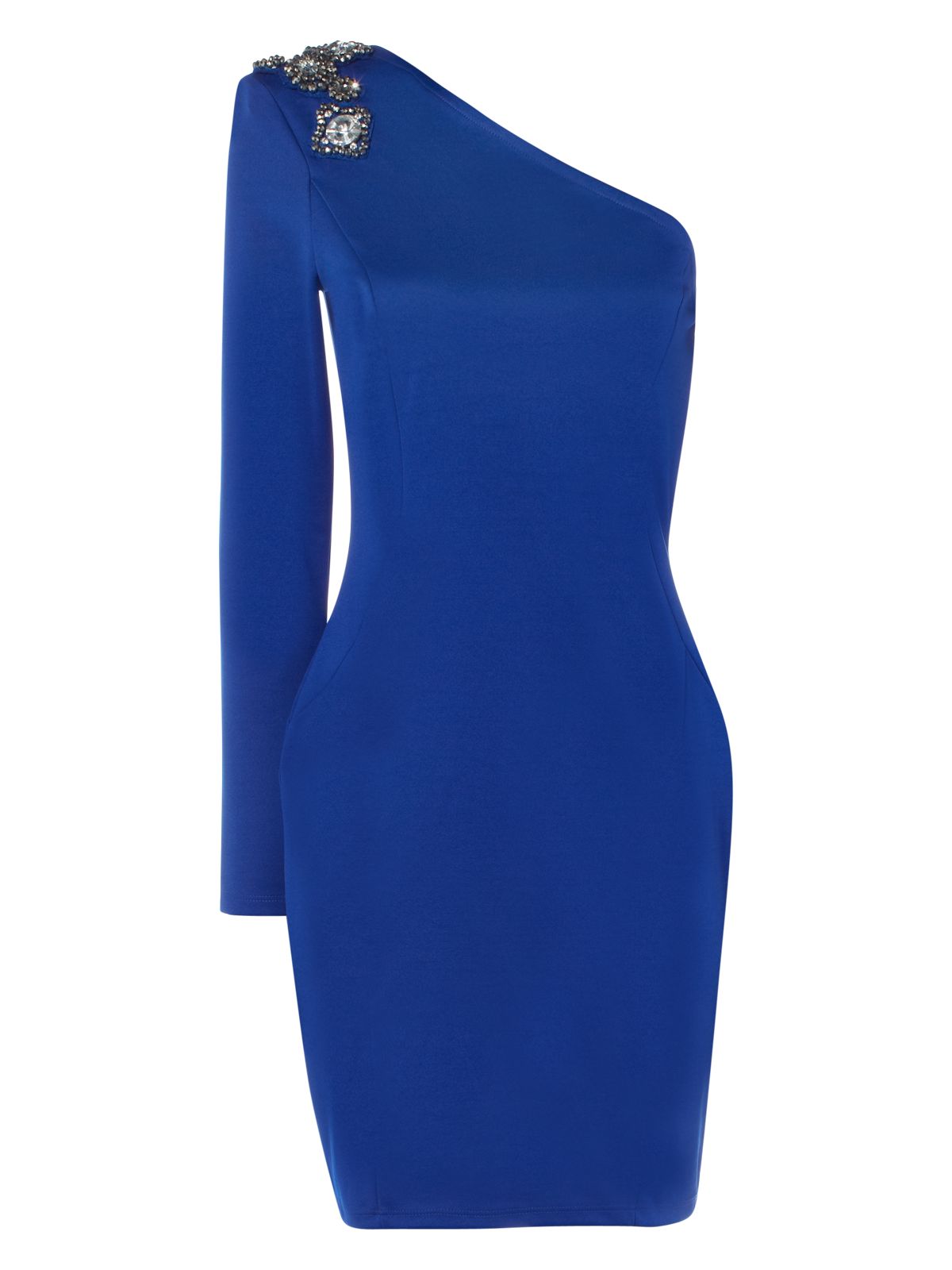 Jane Norman Jewel Encrusted Dress in Blue | Lyst