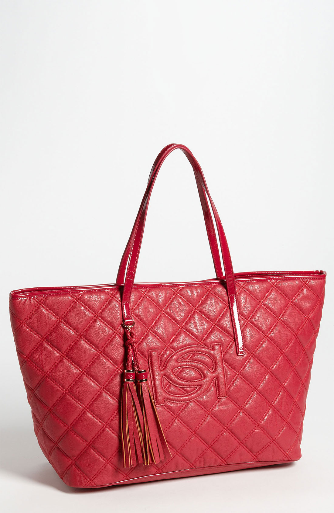 Bebe Lisa Quilted Tote in Pink (berry) Lyst