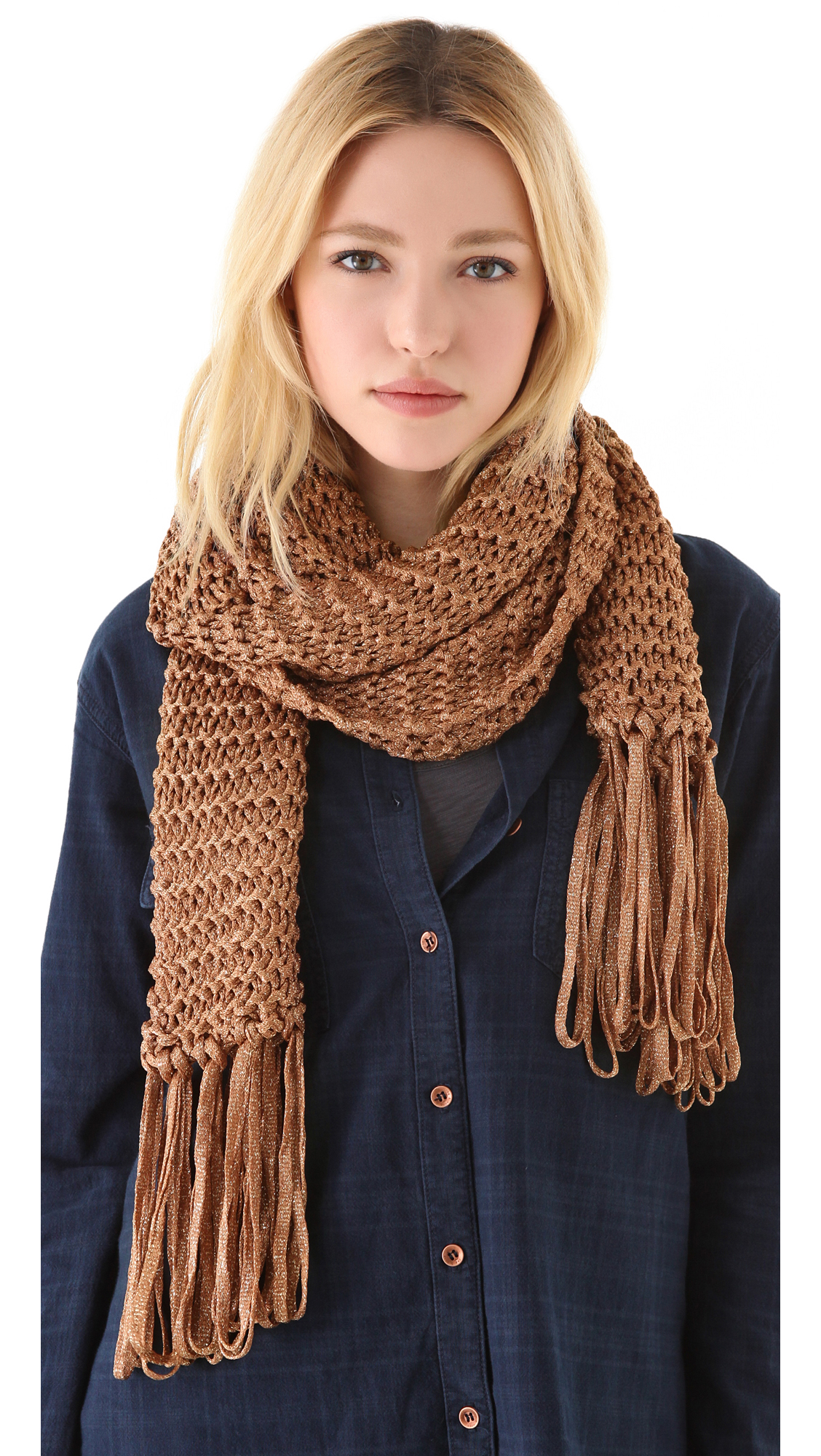 Lyst - Rag & Bone Farah Scarf in Brown